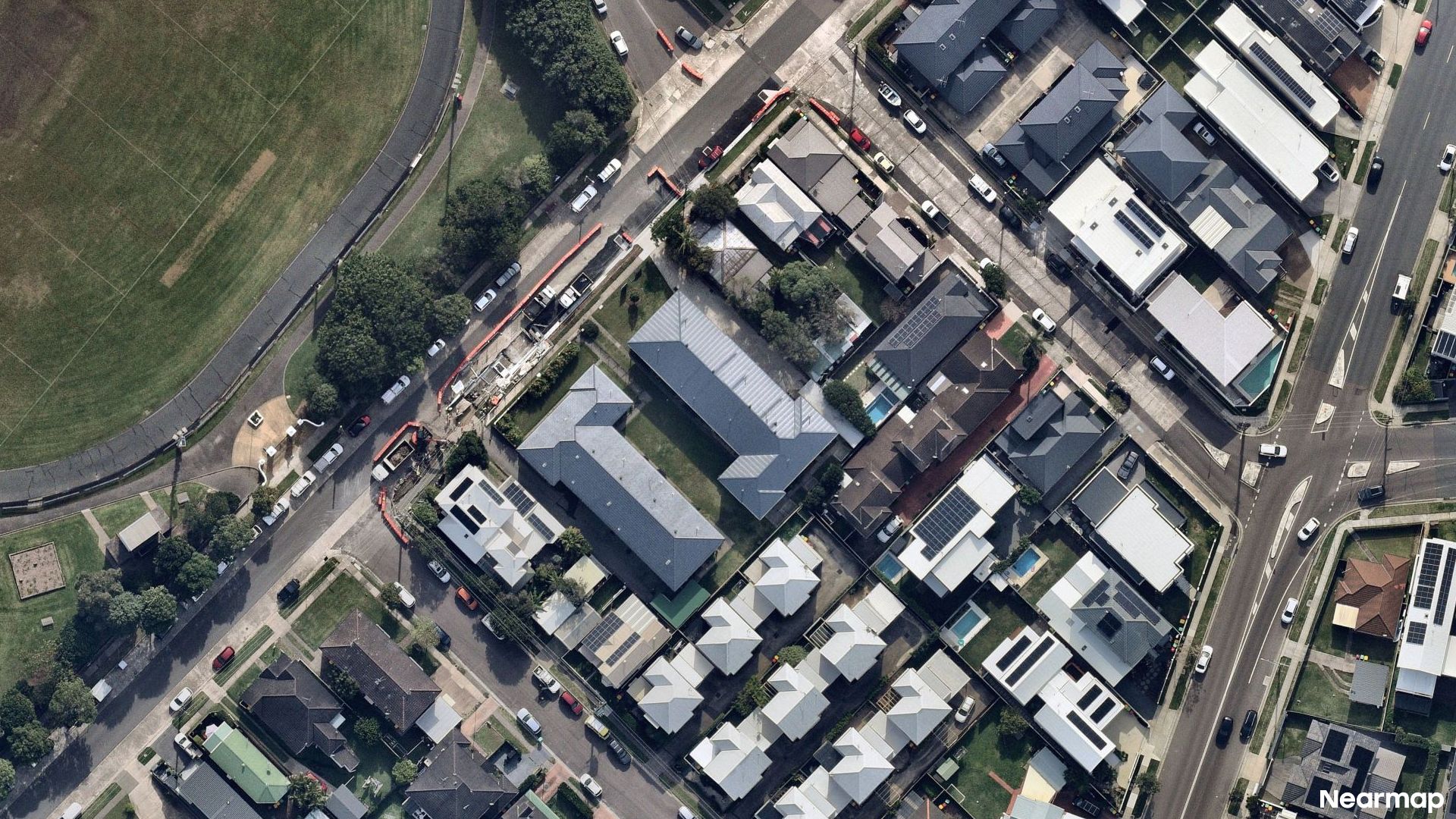 Vertical aerial view