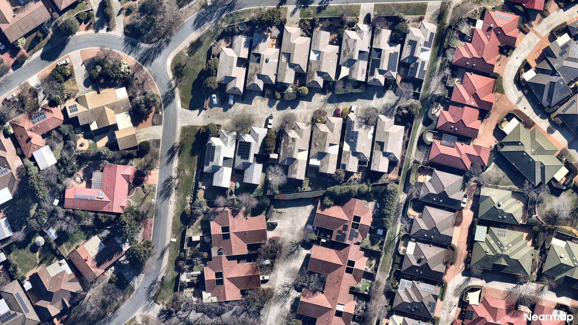 Vertical aerial view