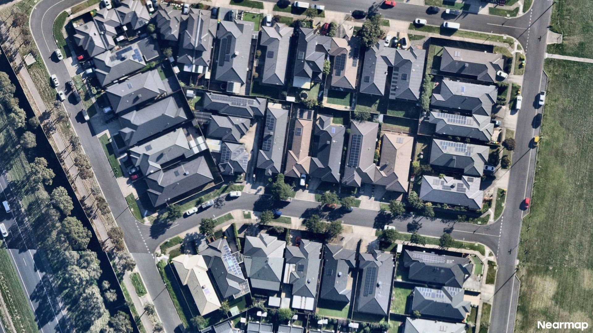 Vertical aerial view