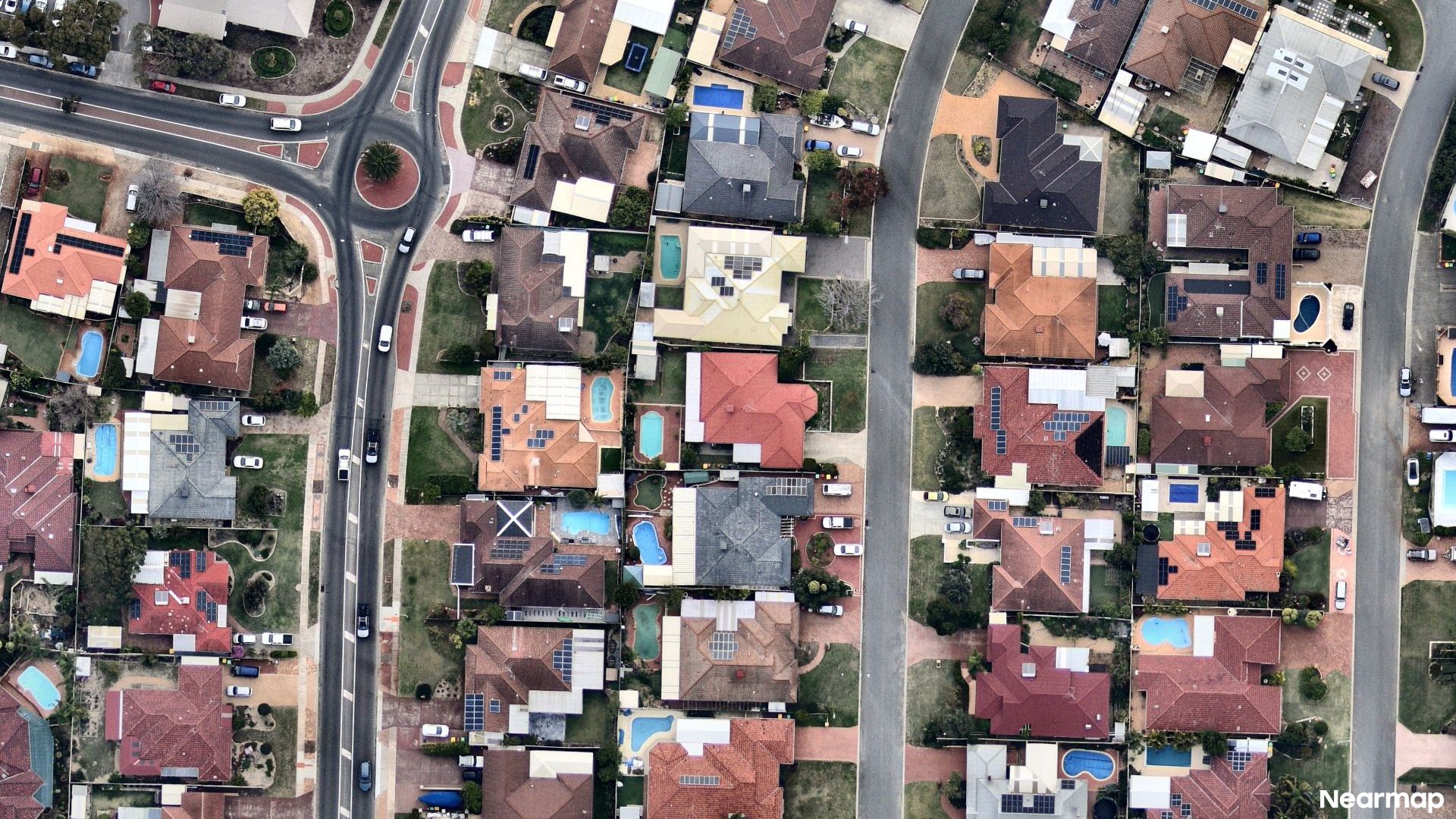 Vertical aerial view