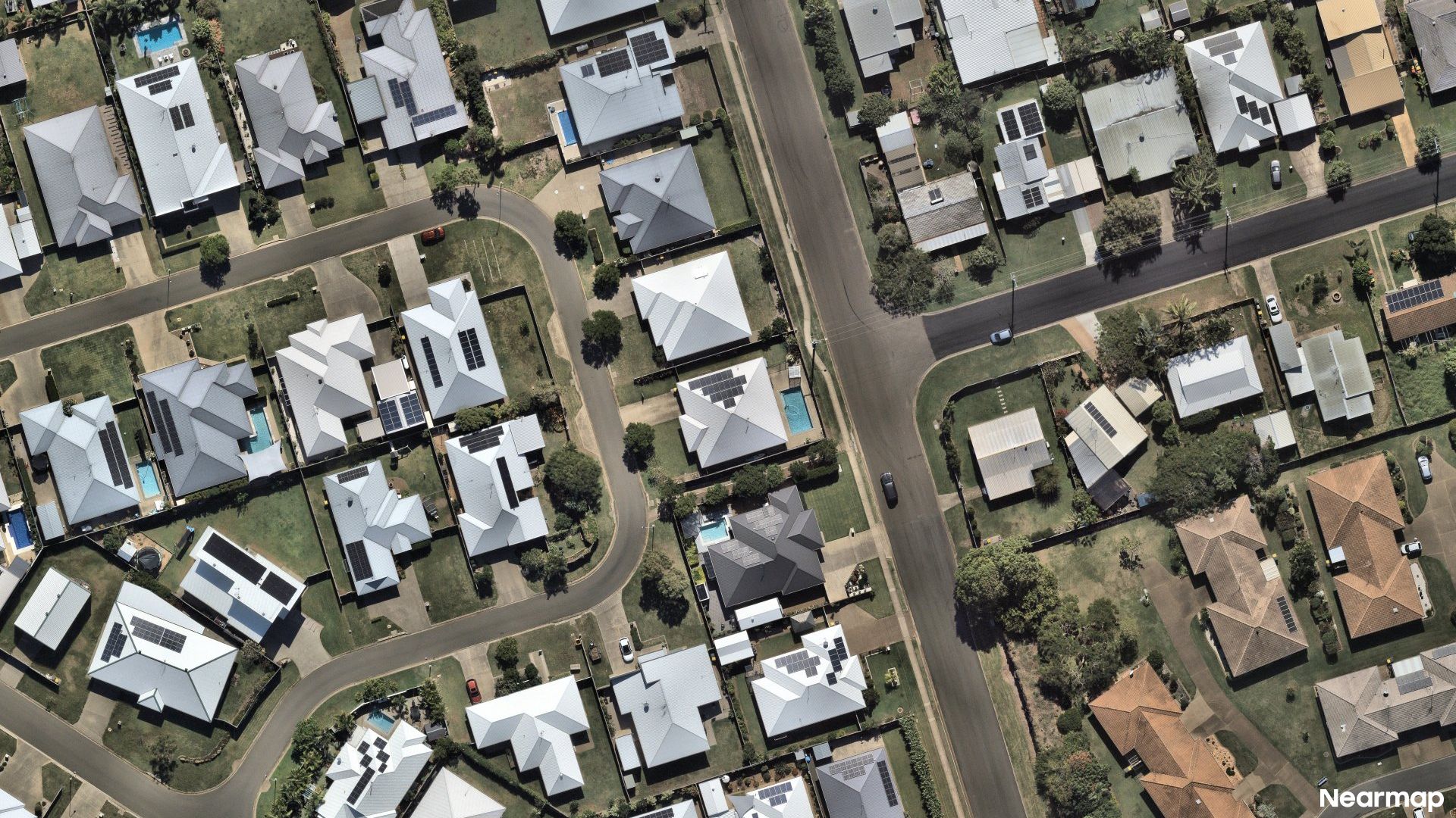 Vertical aerial view