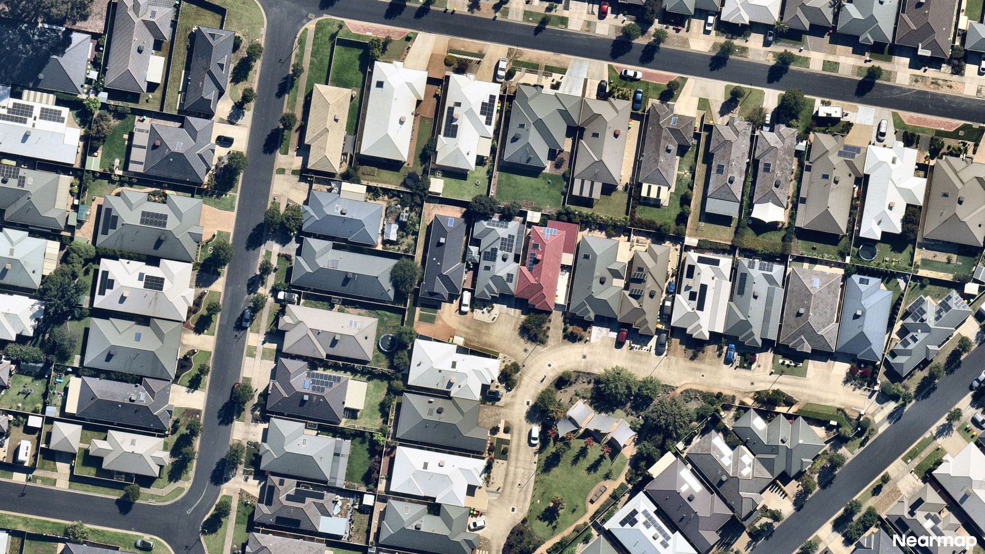 Vertical aerial view