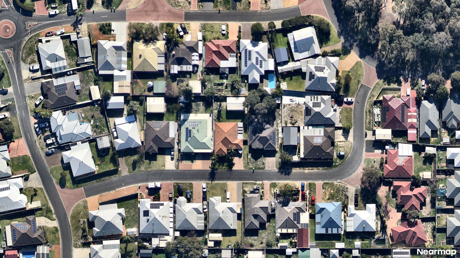 Vertical aerial view