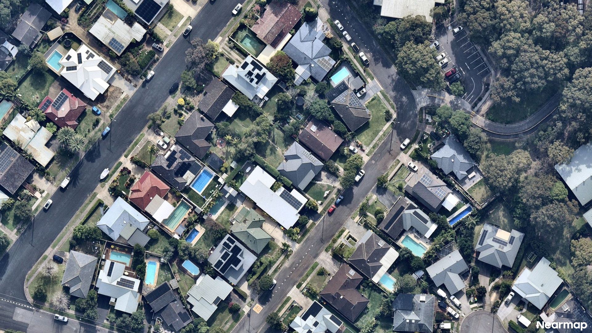 Vertical aerial view