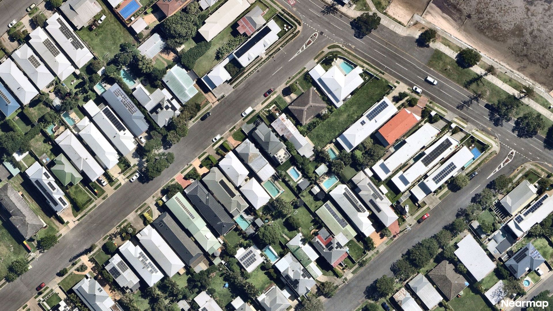 Vertical aerial view
