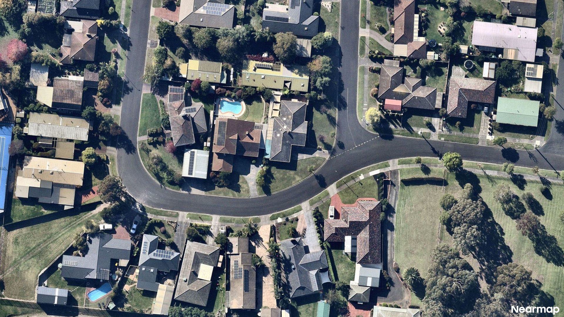 Vertical aerial view