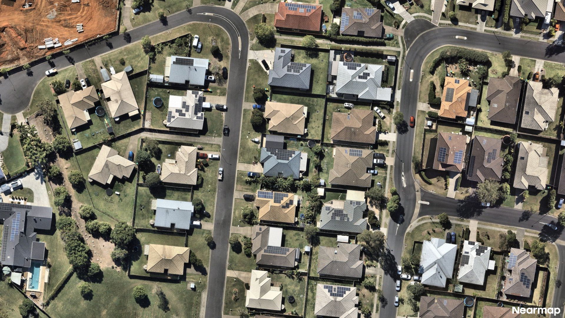 Vertical aerial view