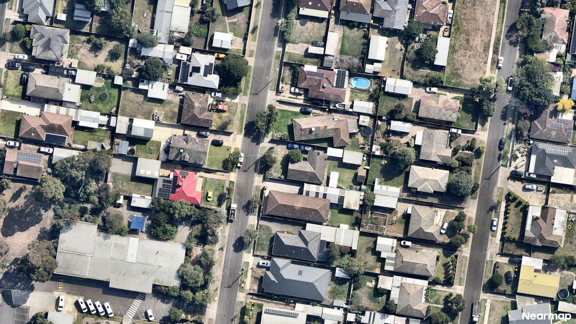 Vertical aerial view