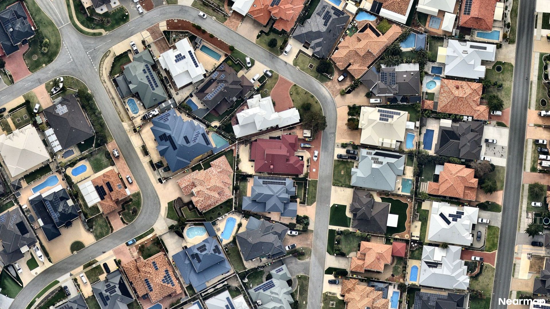 Vertical aerial view