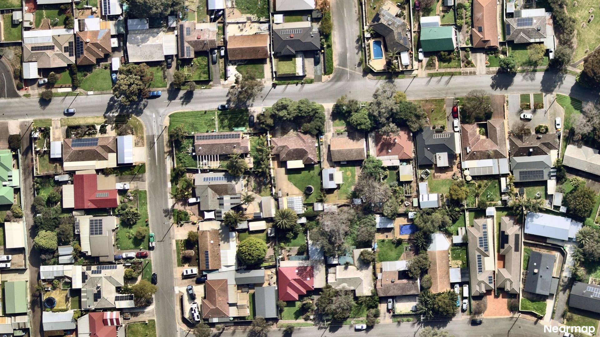 Vertical aerial view