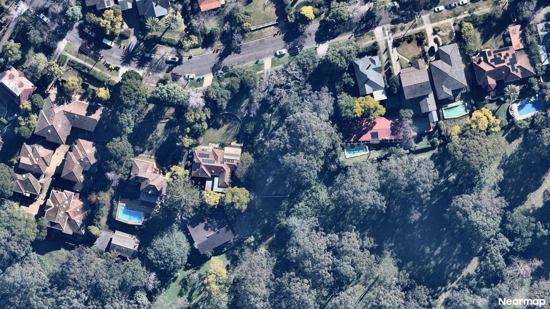 Vertical aerial view