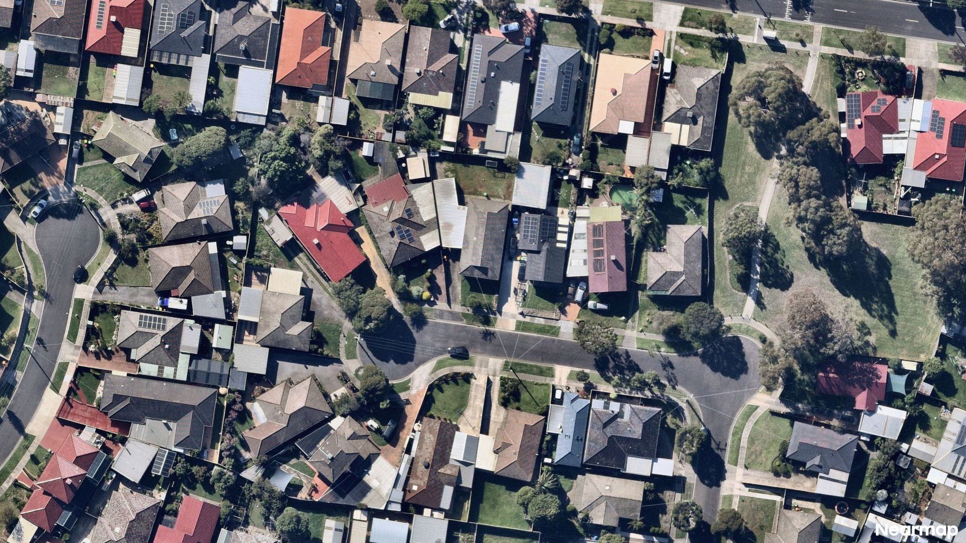 Vertical aerial view