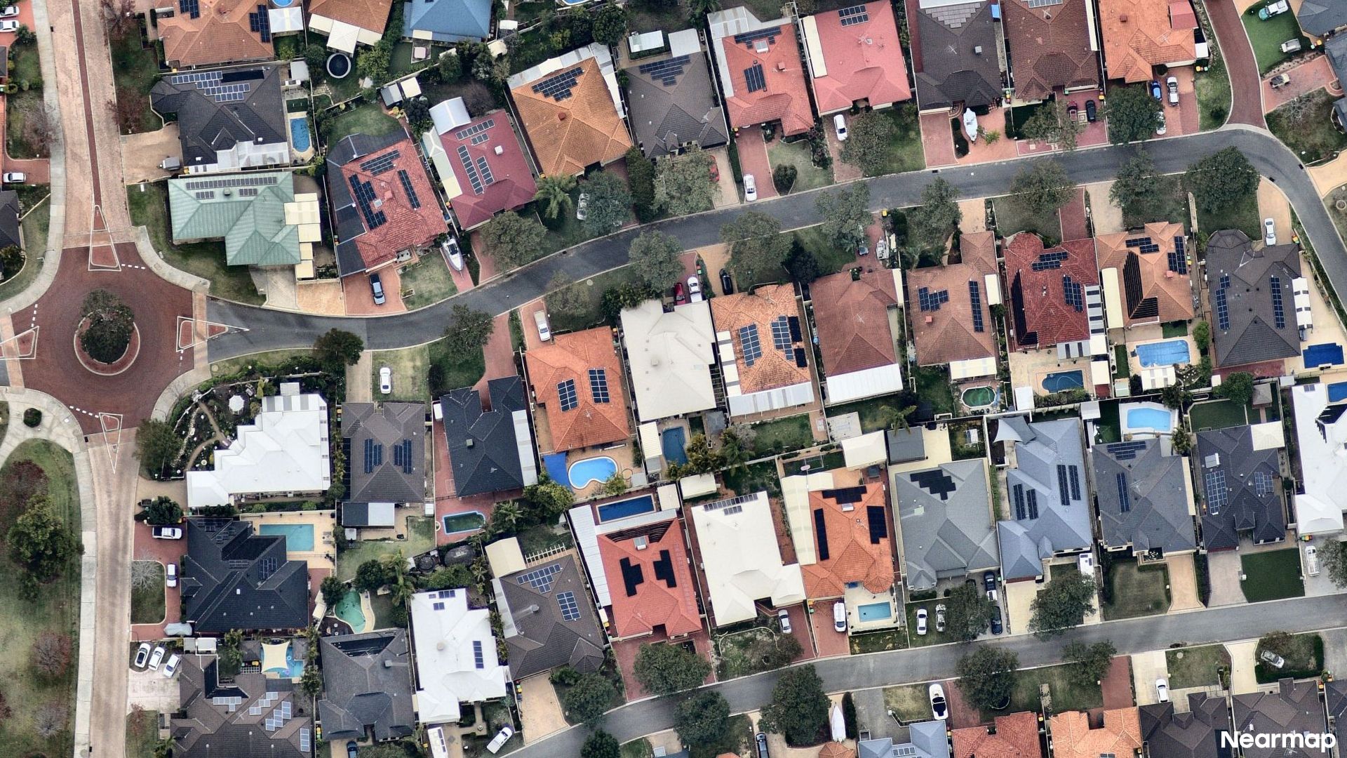 Vertical aerial view