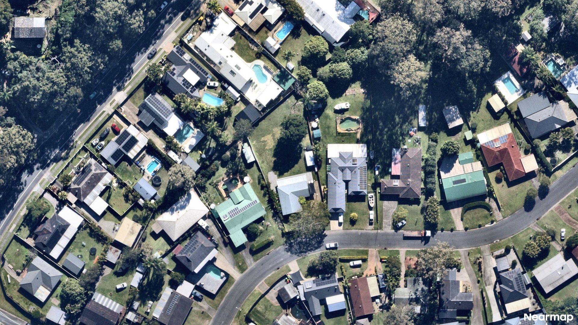 Vertical aerial view