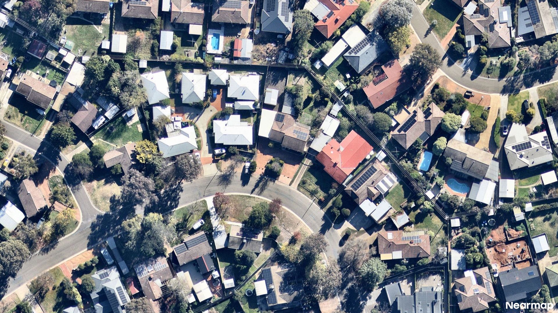 Vertical aerial view
