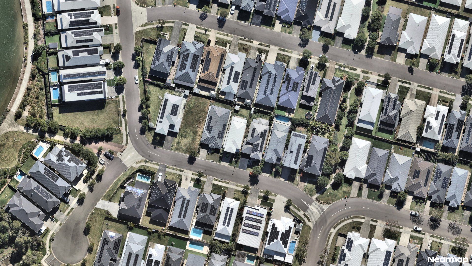 Vertical aerial view