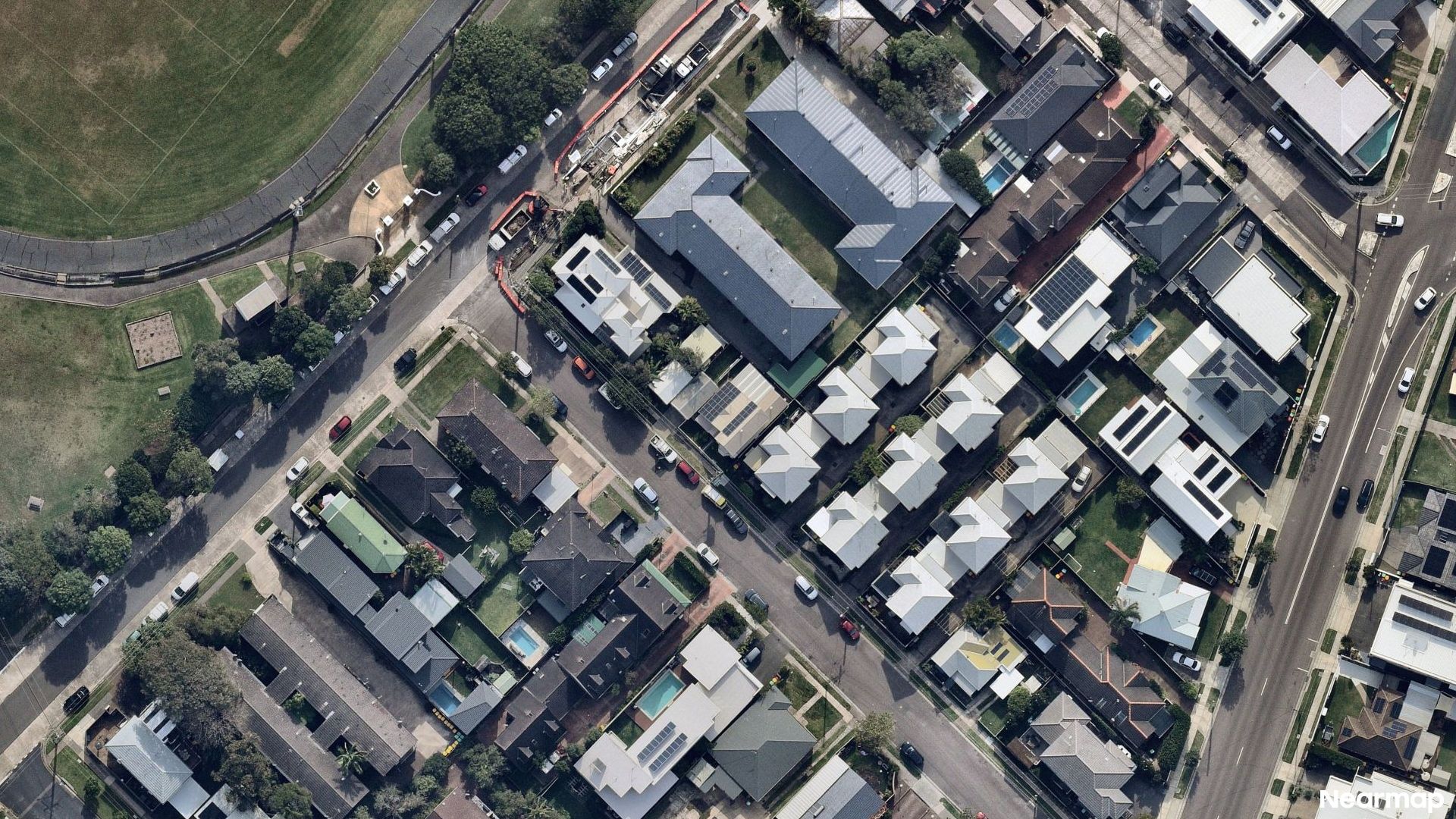 Vertical aerial view