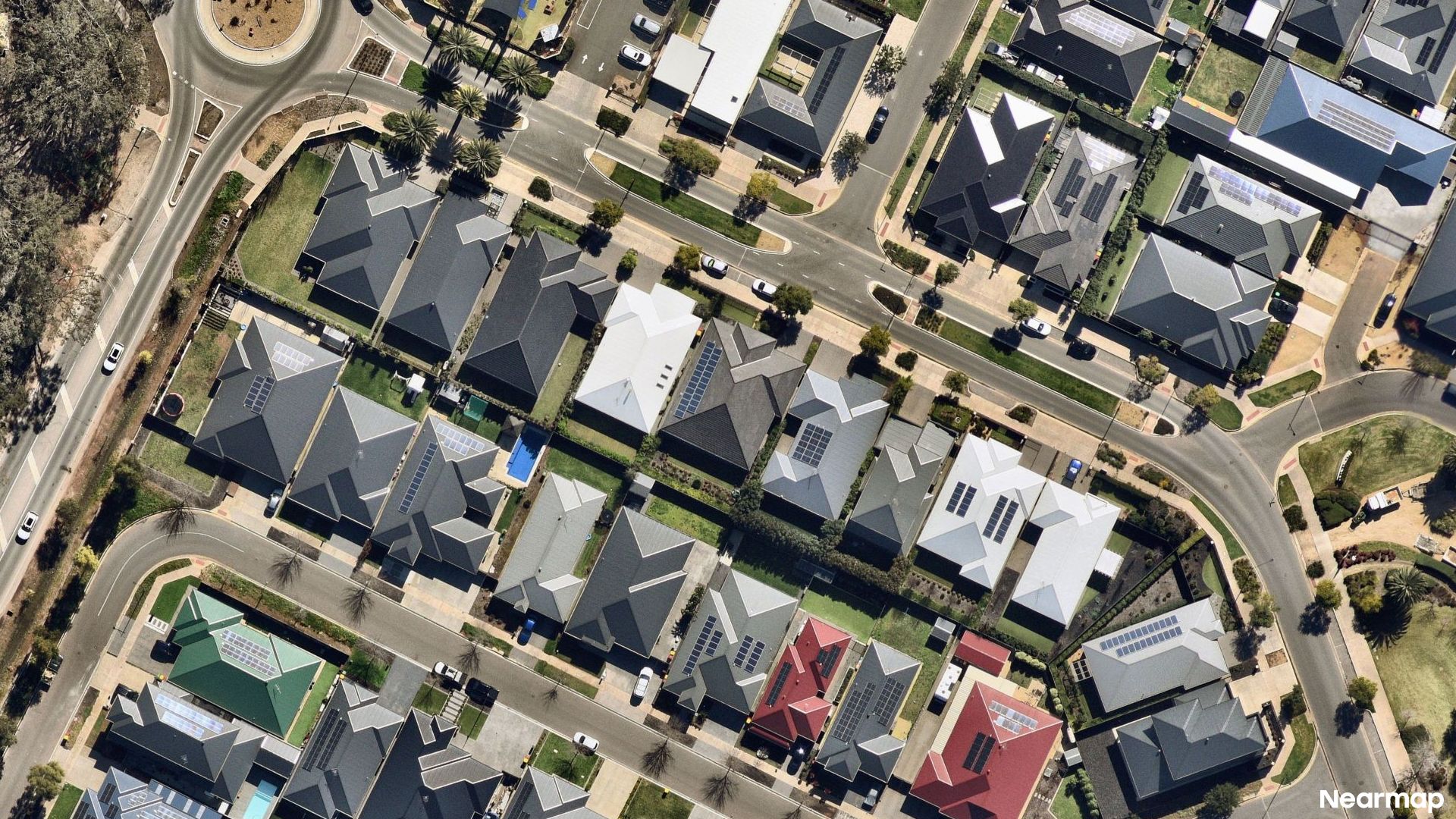 Vertical aerial view