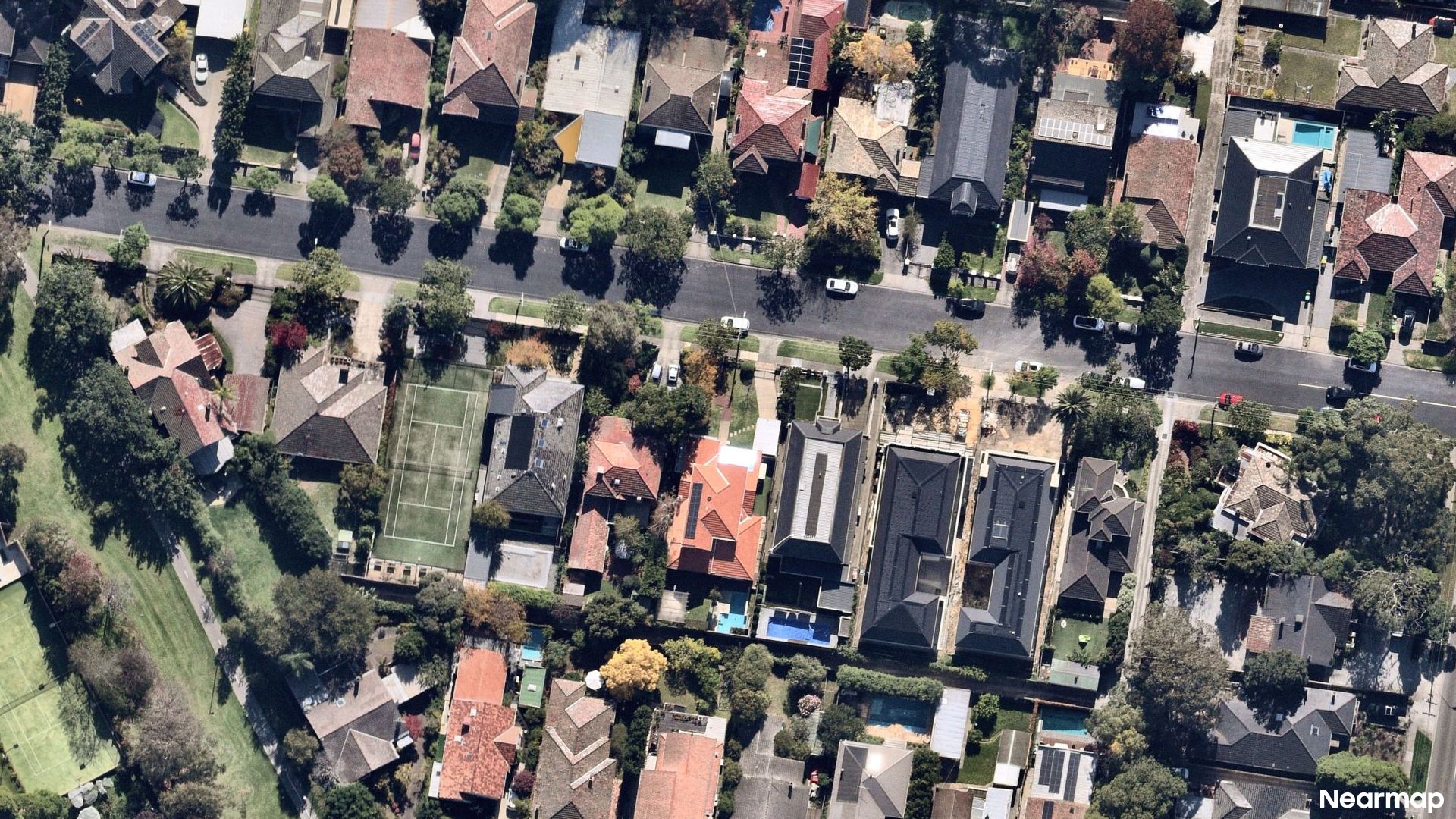 Vertical aerial view