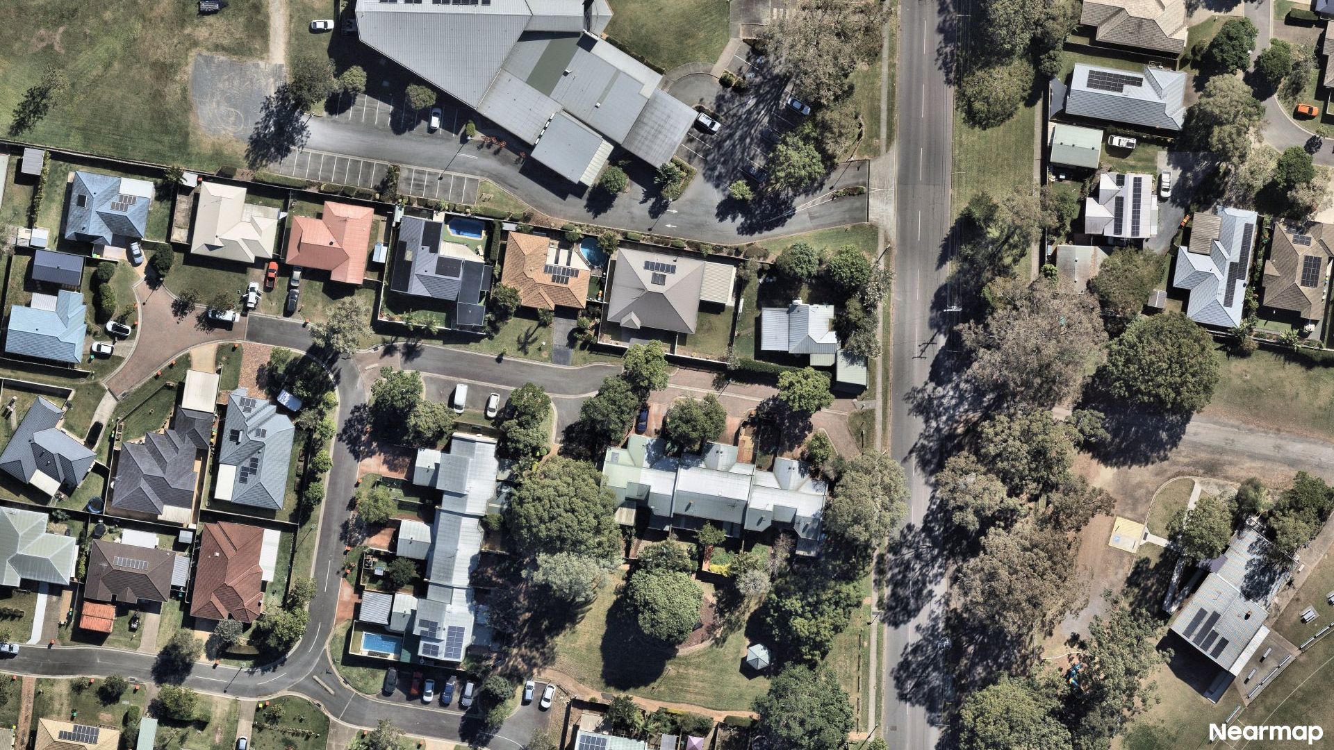 Vertical aerial view