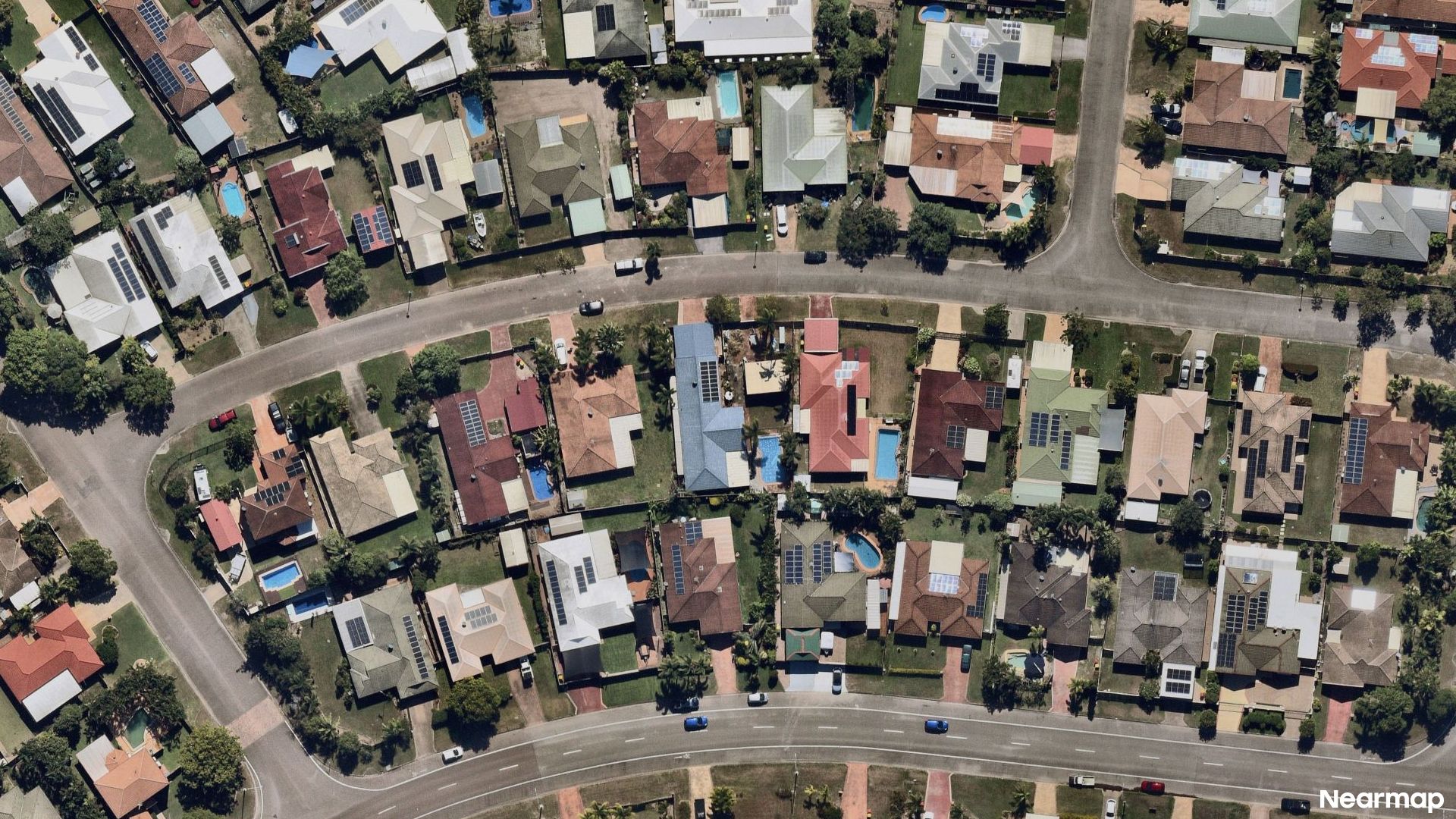 Vertical aerial view