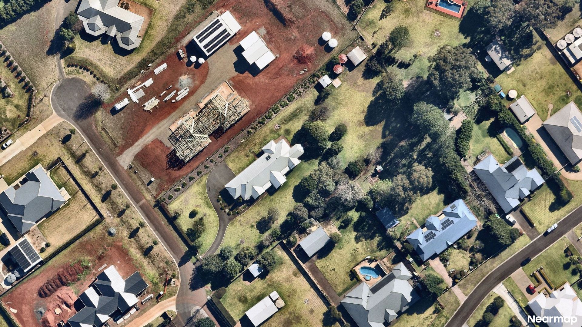 Vertical aerial view