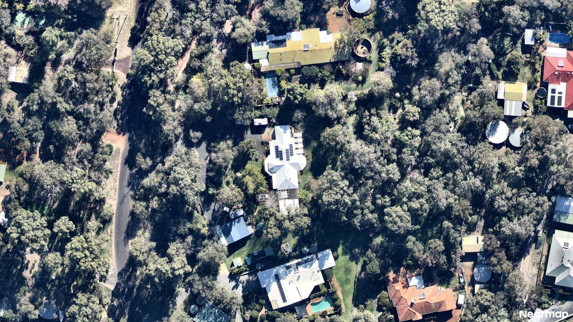 Vertical aerial view