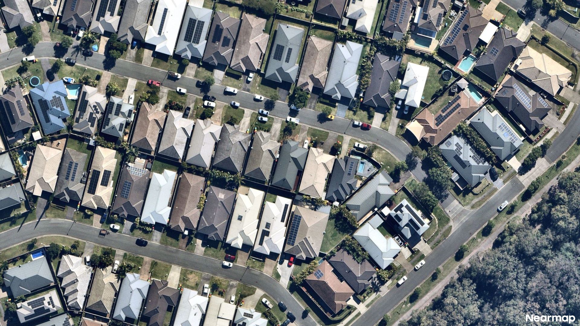 Vertical aerial view
