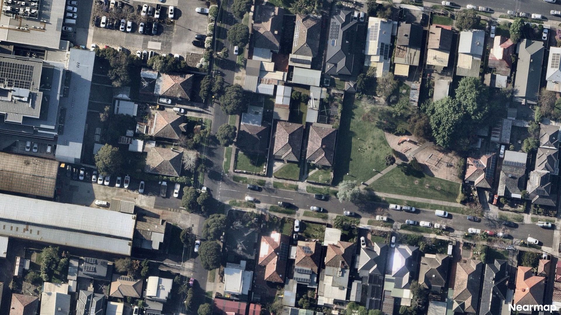 Vertical aerial view