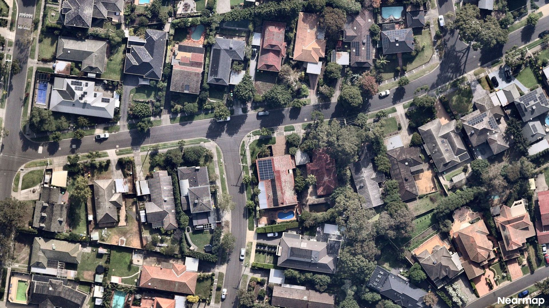 Vertical aerial view