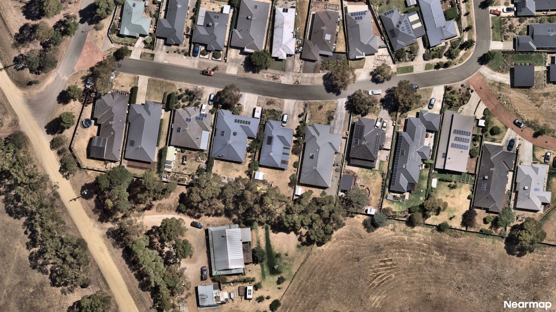 Vertical aerial view