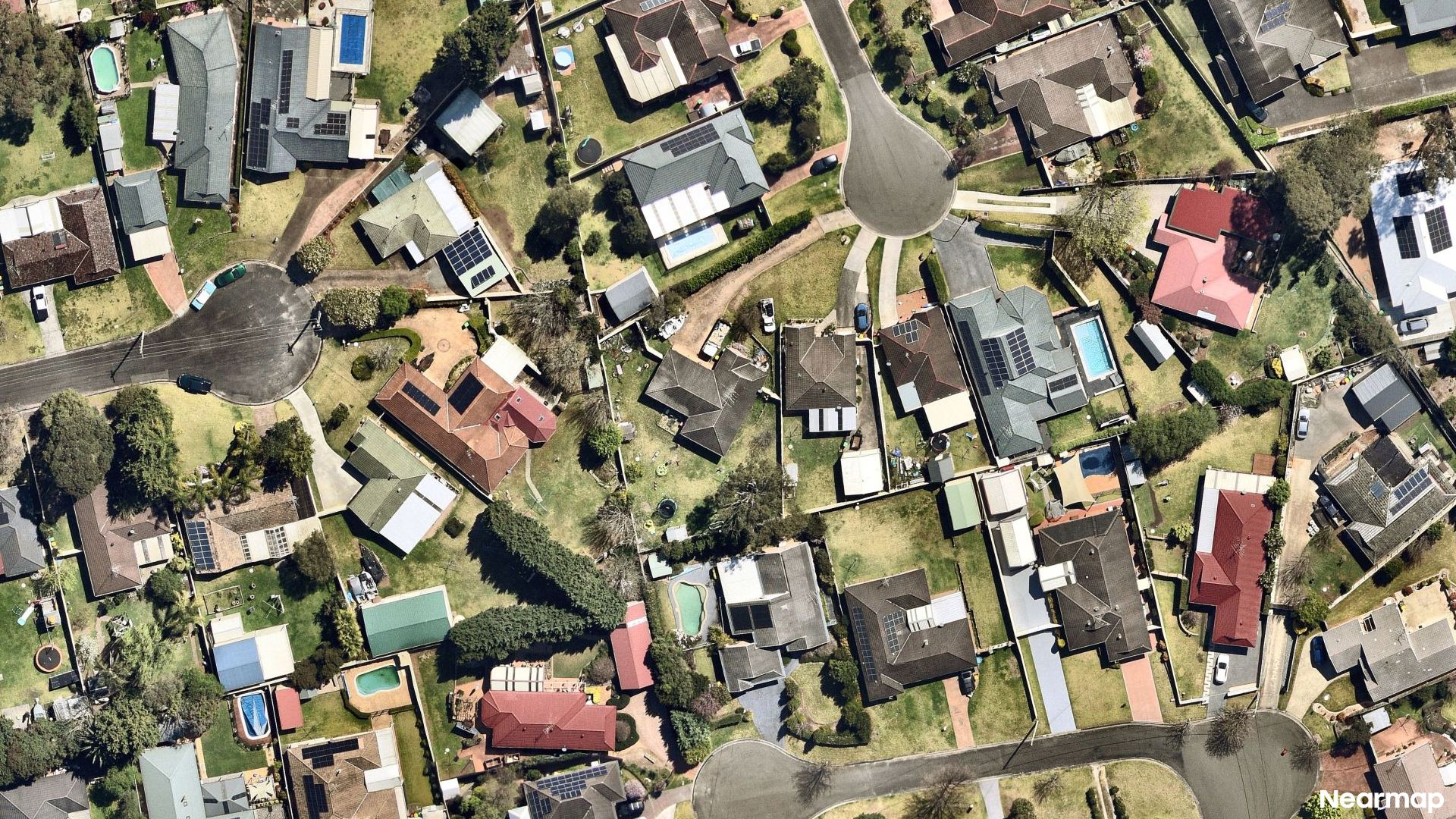 Vertical aerial view
