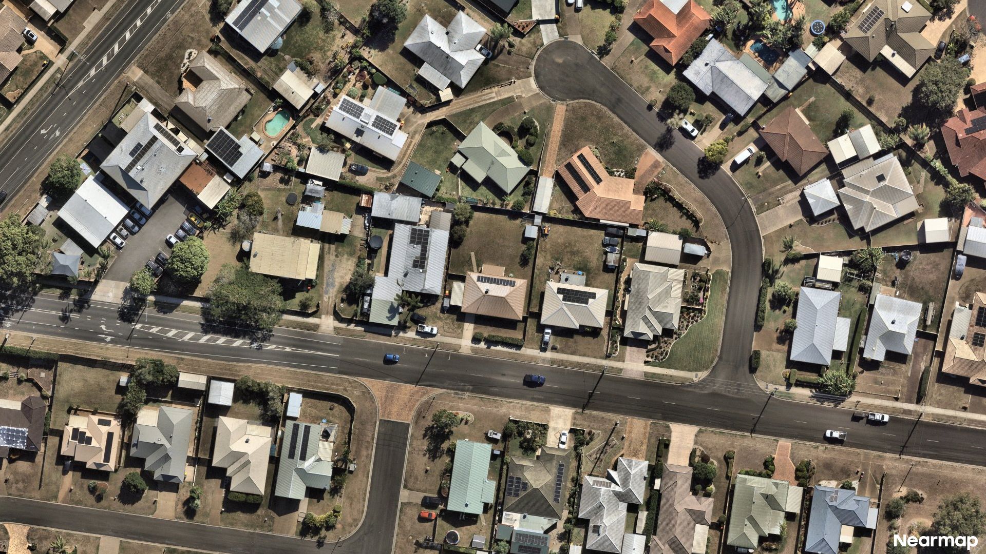 Vertical aerial view