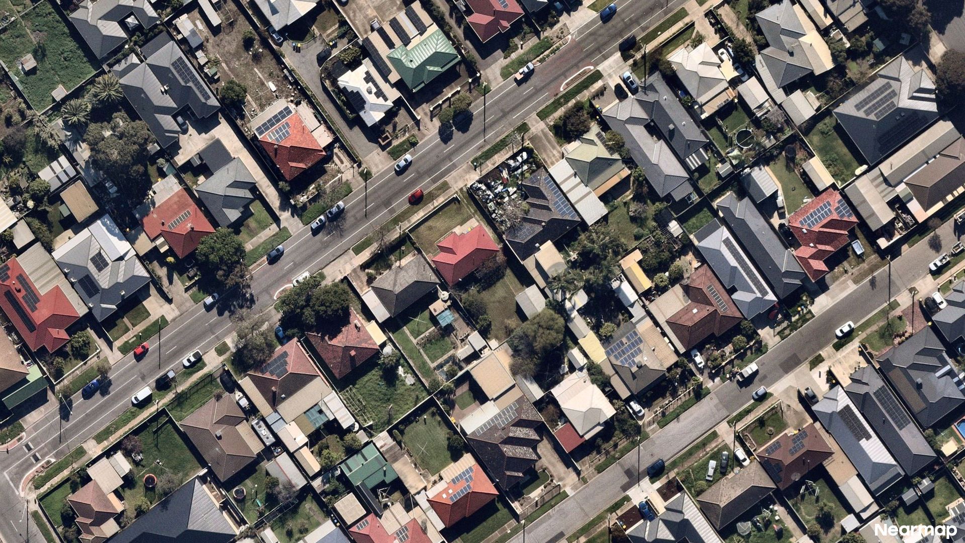 Vertical aerial view