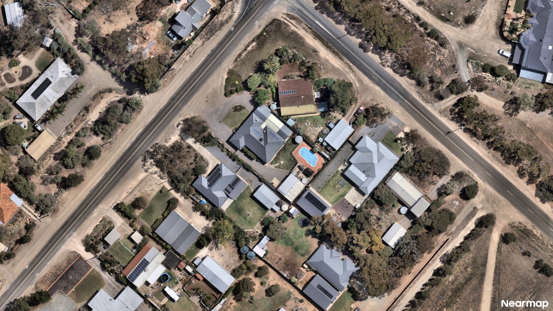 Vertical aerial view