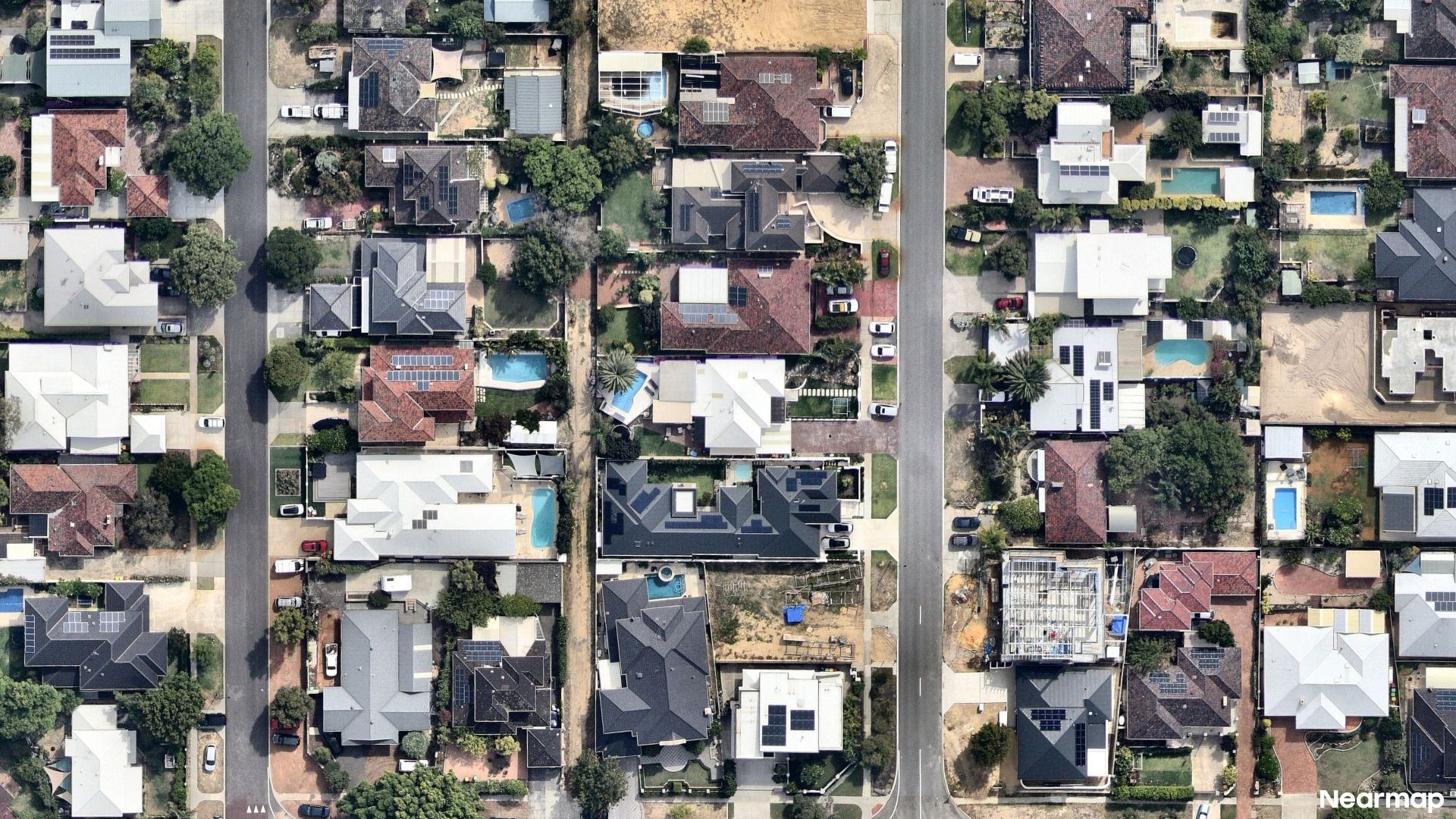 Vertical aerial view