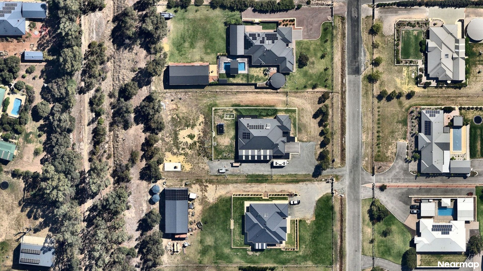 Vertical aerial view