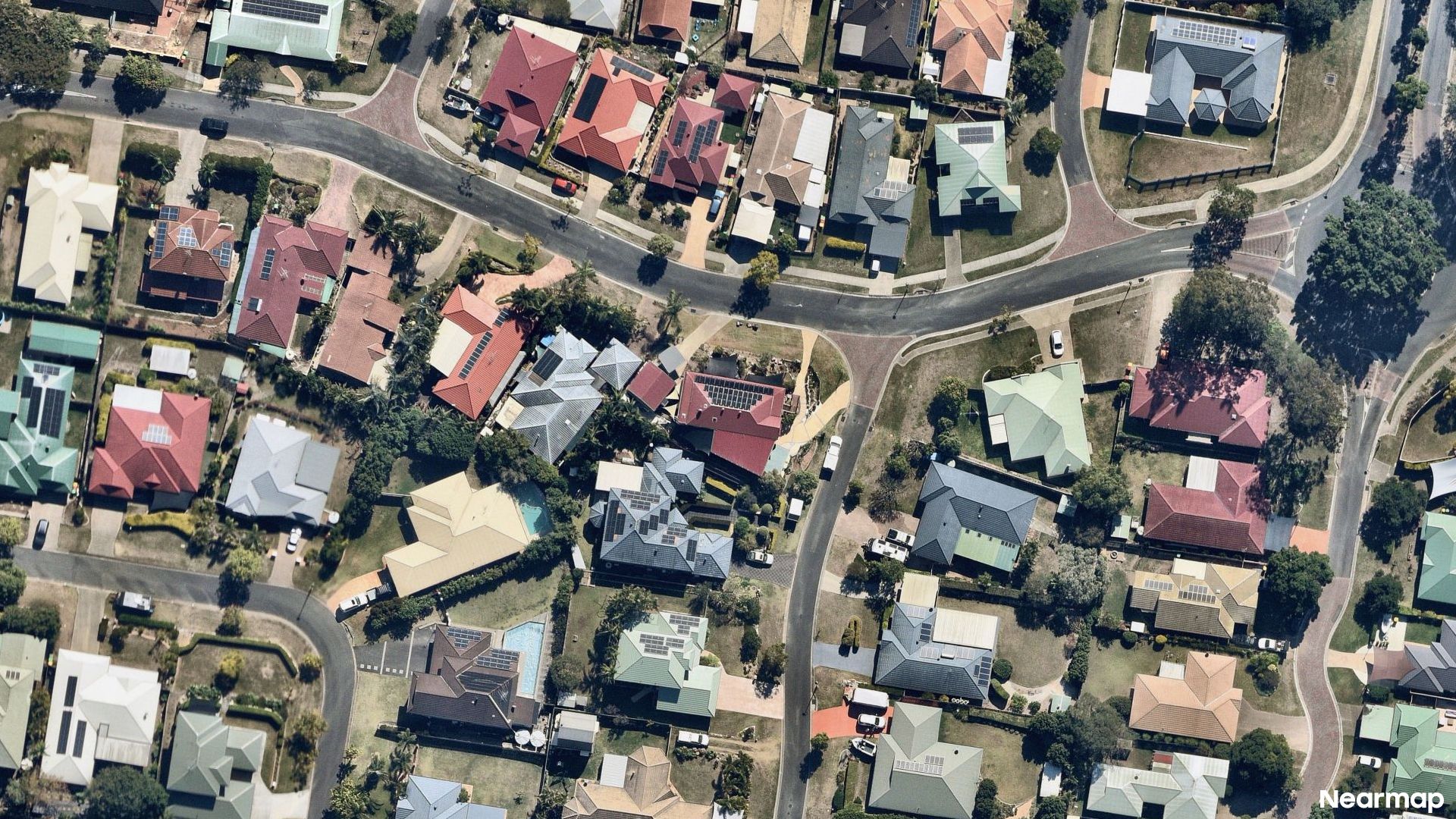 Vertical aerial view