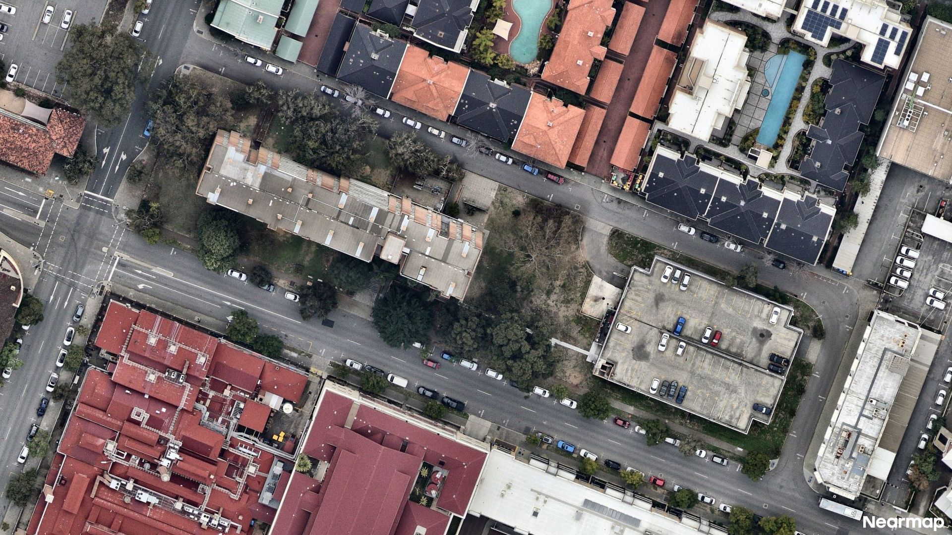 Vertical aerial view