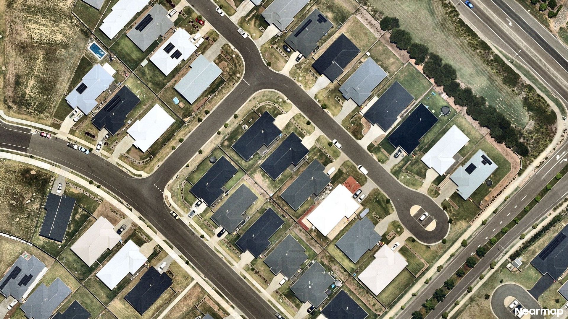 Vertical aerial view