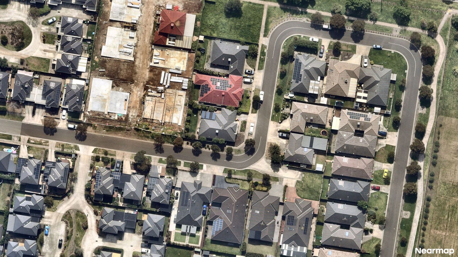 Vertical aerial view