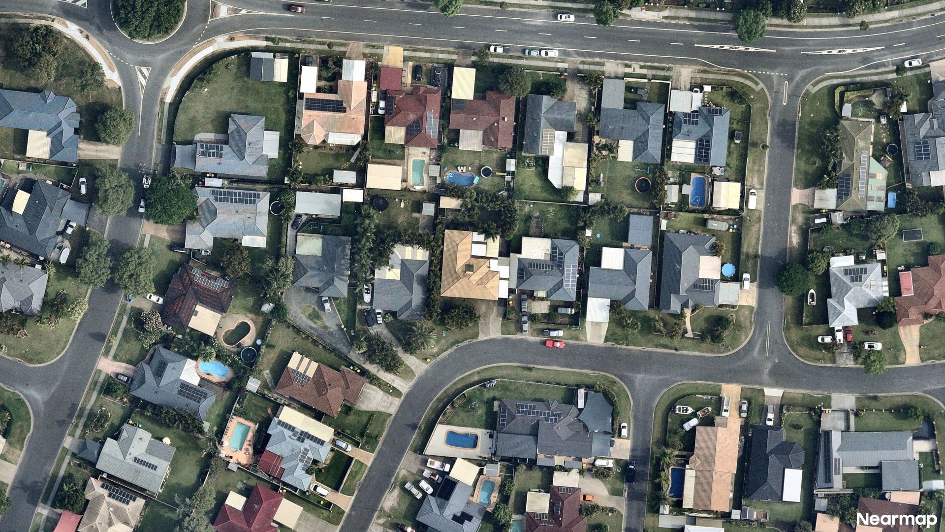 Vertical aerial view