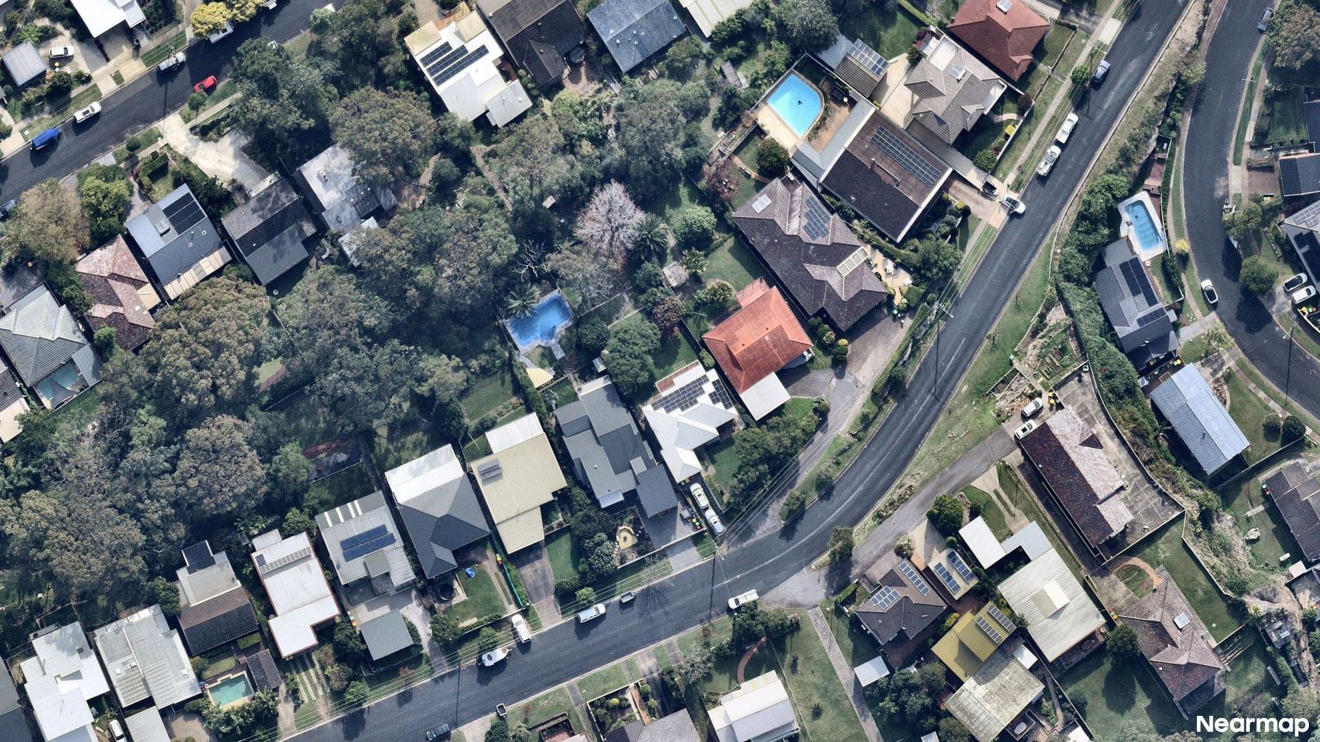 Vertical aerial view