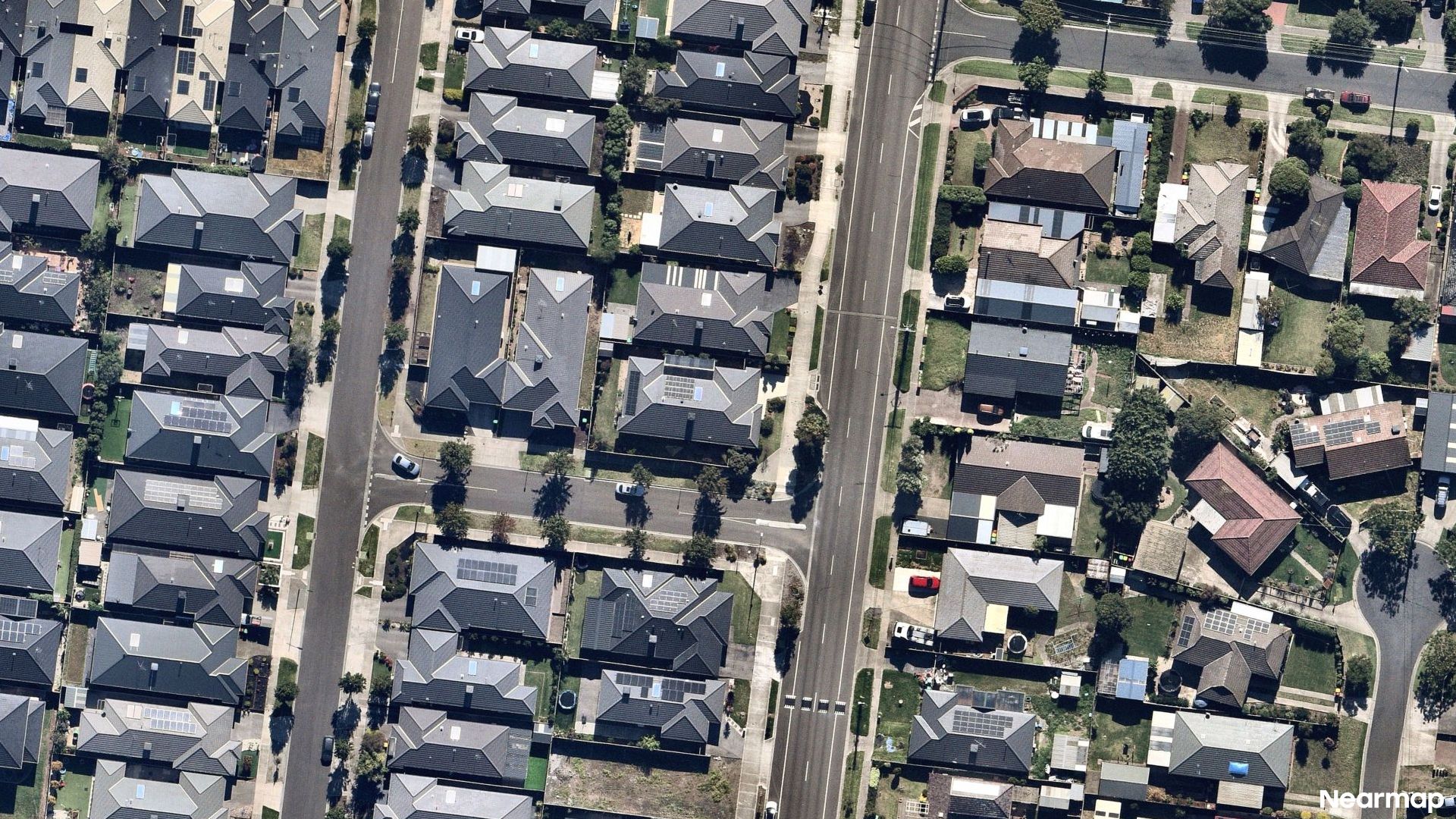 Vertical aerial view