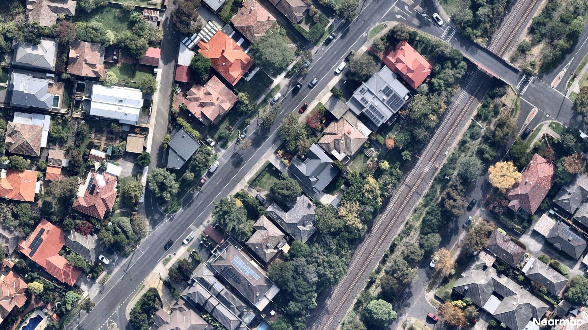 Vertical aerial view