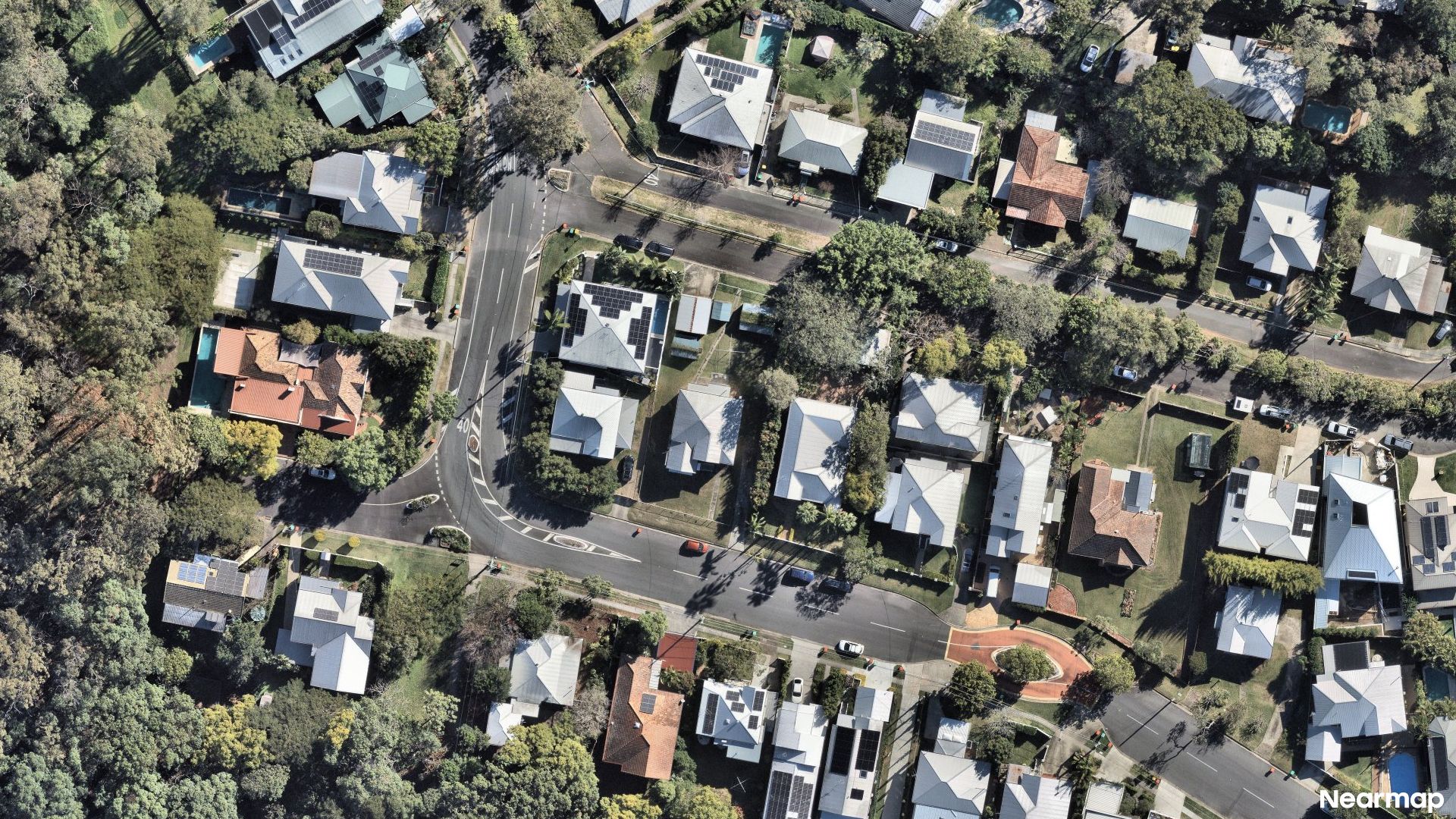 Vertical aerial view
