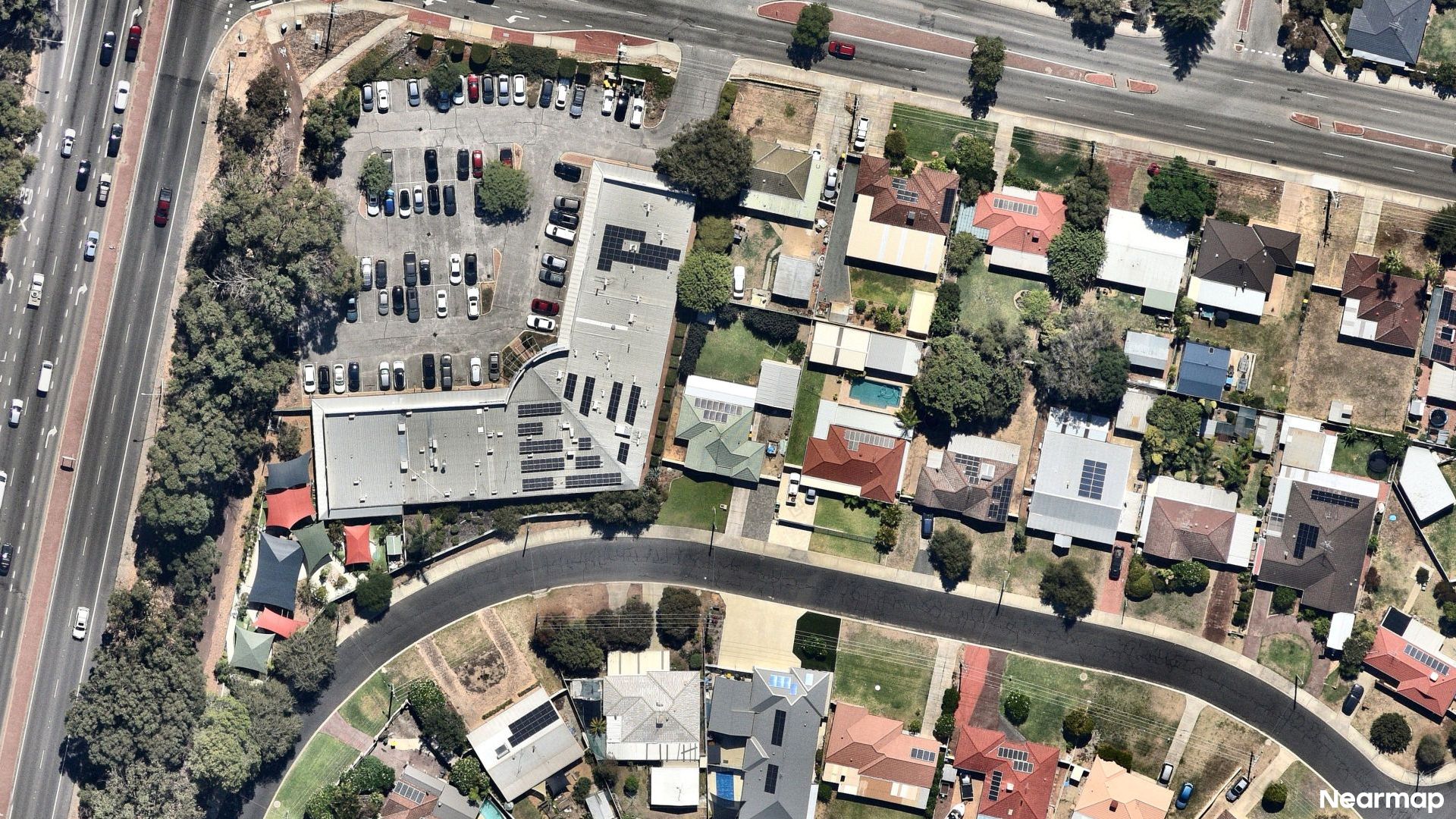 Vertical aerial view