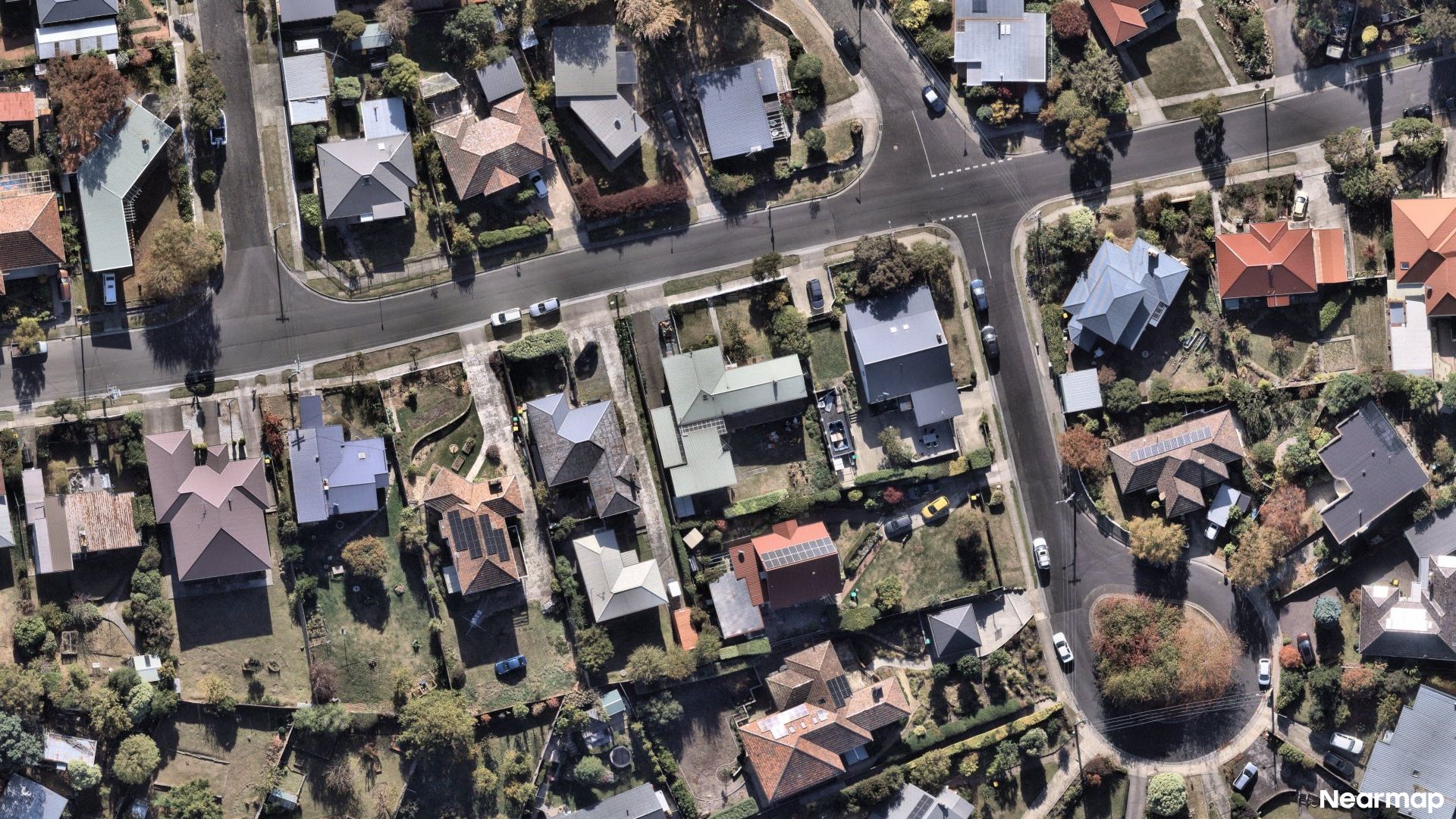 Vertical aerial view