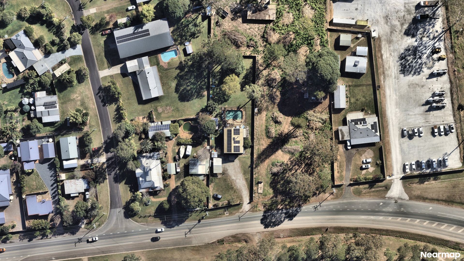 Vertical aerial view