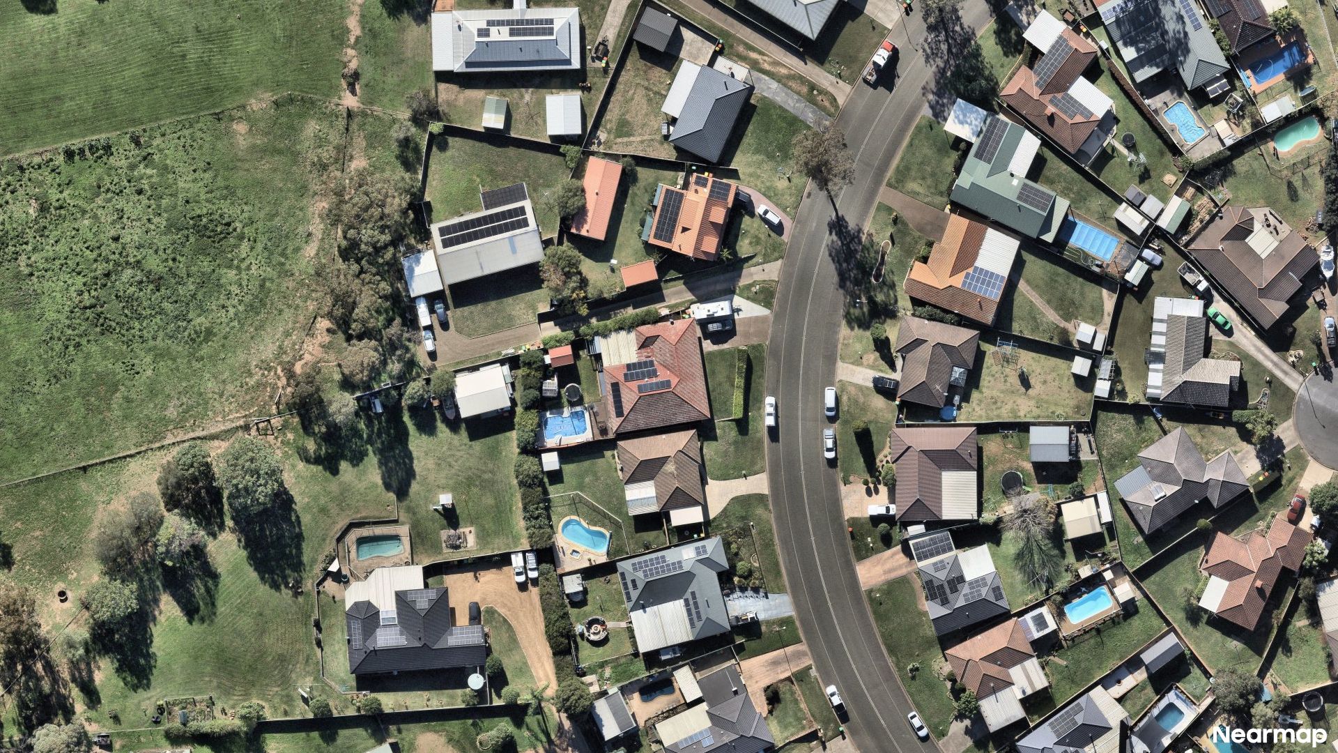 Vertical aerial view